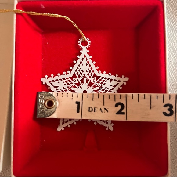 Winterlace Star ornament by Tamerlane in box. Vintage made in the USA - Picture 6 of 6